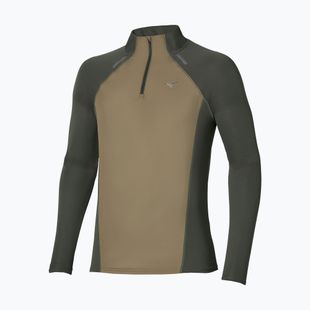 Longsleeve da running uomo Mizuno Active Dryaeroflow Hybrid Long Sleeve Top Forest Night