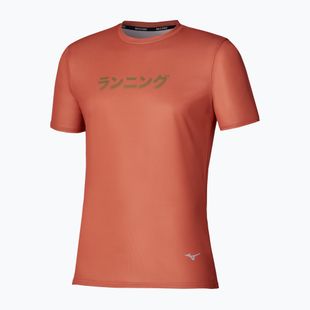 Maglia da corsa da uomo Mizuno Core Graphic Short Sleeve ginger