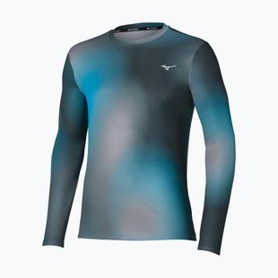 Longsleeve da running uomo Mizuno Core Graphic Long Sleeve Tee dark slate