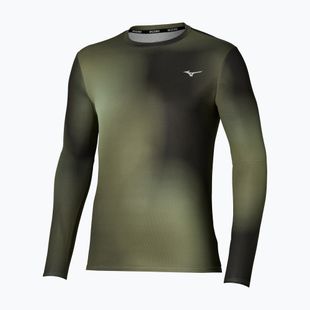 Longsleeve da running uomo Mizuno Core Graphic Long Sleeve Tee Forest Night