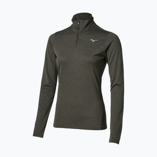 Felpa da corsa donna Mizuno Core Impulse Half Zip Long Sleeve Tee forest night