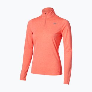 Felpa da corsa donna Mizuno Core Impulse Half Zip Long Sleeve Tee desert flower