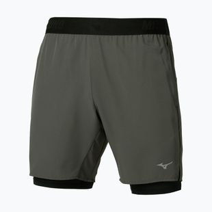 Pantaloncini da corsa da uomo Mizuno Core 7.5 Inches 2In1 forest night