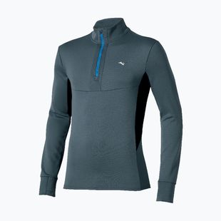 Felpa da corsa uomo Mizuno Active Warmalite Half Zip Long Sleeve Top dark slate