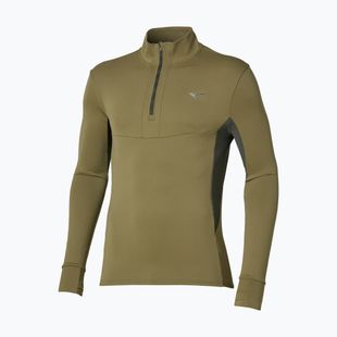 Felpa da corsa uomo Mizuno Active Warmalite Half Zip Long Sleeve Top martini olive