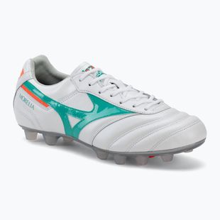 Scarpe da calcio Mizuno Morelia II Japan FG white/arcadia/lava orange