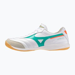 Scarpe da calcio Mizuno Morelia Sala Elite IN white/arcadia/lava orange