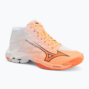 Scarpe da pallavolo Mizuno Wave Lightning Elite Mid Flamingo Coral/Lava Orange/White