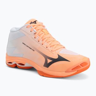 Scarpe da pallavolo Mizuno Wave Lightning Pro Mid flamingo coral/carbon/white