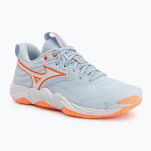 Scarpe da pallavolo donna Mizuno Wave Momentum Elite blue finch/white/lava orange