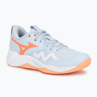 Scarpe da pallavolo donna Mizuno Wave Momentum Pro blue finch/lava orange/flamingo coral
