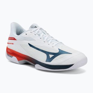 Scarpe da tennis uomo Mizuno Wave Exceed Court AC white/insignia blue/orange