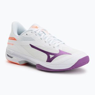 Scarpe da tennis donna Mizuno Wave Exceed Court AC white/dahlia/lava orange
