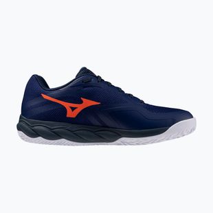 Scarpe da tennis uomo Mizuno Wave Enforce Court 2 CC beacon blue/lava orange/white