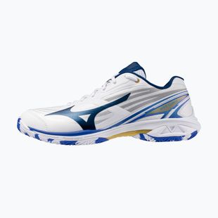 Scarpe da badminton donna Mizuno Wave Claw 4 white/dazzling blue/stargazer