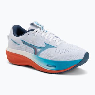 Scarpe da corsa uomo Mizuno Wave Rider 30 white/blue jewel/orange
