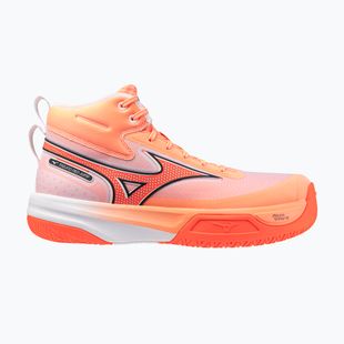 Scarpe da pallavolo Mizuno Neo Jump Mid flamingo coral/lava orange/white