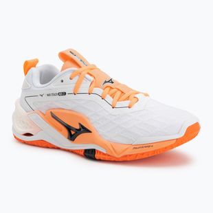 Scarpe da pallamano Mizuno Wave Stealth Neo 2.1 white/black/flamingo coral