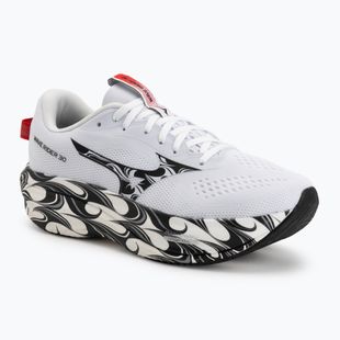 Scarpe da corsa uomo Mizuno Wave Rider 30 Disclosure white/black/high risk red