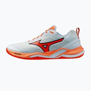 Scarpe da pallamano Mizuno Wave Stealth Elite white/lava orange