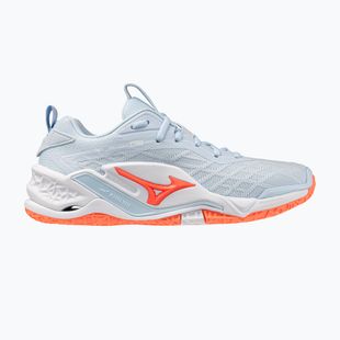 Scarpe da pallamano donna Mizuno Wave Stealth Neo 2.1 blue finch/lava orange/white