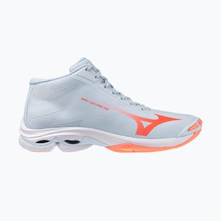 Scarpe da pallavolo donna Mizuno Wave Lightning Pro Mid blue finch/lava orange/flamingo coral