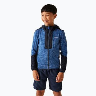 Felpa con cappuccio in pile per bambini REGATTA Dissolver X olympian blue/navy