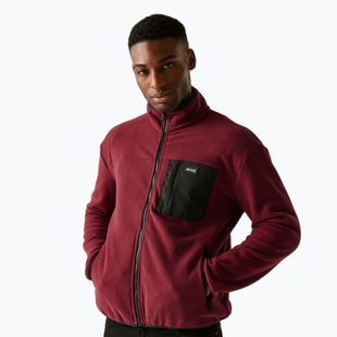 Pile uomo REGATTA Frankie Full Zip dark maroon