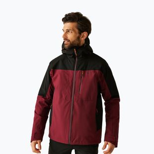 Giacca 3 in 1 da uomo REGATTA Wentwood dark maroon/black