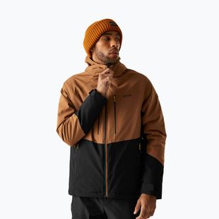 Giacca da pioggia uomo REGATTA Highton Stretch Padded nut brown/black