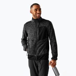 Felpa da uomo REGATTA Baslinn ash marl/black