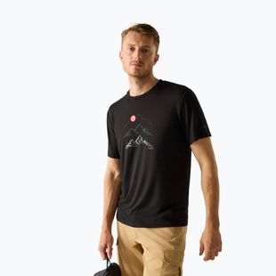 Maglietta da trekking da uomo REGATTA Fingal Stretch black