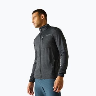 Felpa trekking da uomo REGATTA Hillden Midlayer dark storm