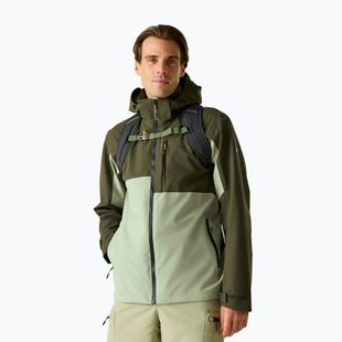 Giacca antipioggia da uomo REGATTA Waterproof Shell Bosfield light sage/dark khaki