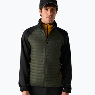 Giacca ibrida da uomo REGATTA Clumber Hybrid dark khaki/black/sunset