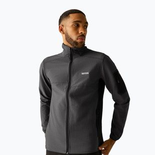 Felpa da uomo REGATTA Baslinn ash/black
