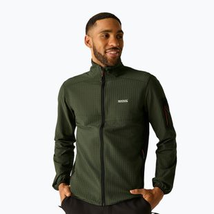 Felpa da uomo REGATTA Baslinn dark khaki/black