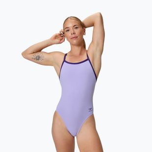 Costume intero donna Speedo Solid Turnback bright lavender