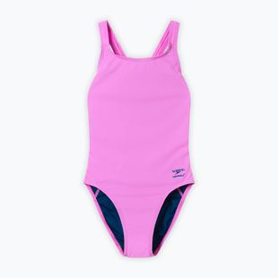 Costume da bagno intero donna Speedo Solid Leaderback orchid shine