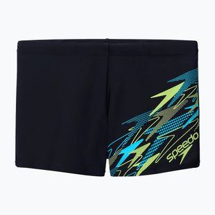 Boxer da bagno uomo Speedo Medley Logo Aquashort anthracite/hyper teal