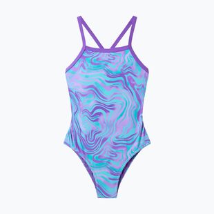 Costume da bagno intero bambino Speedo Print Thinstrap pace purple