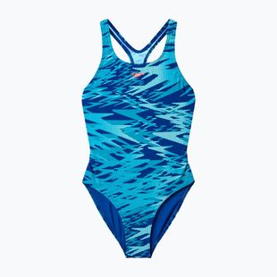 Costume da bagno intero bambino Speedo Hyperboom Print Medalist night watch/hyper teal