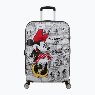 American Tourister Disney Wavebreaker 64 l custodia da viaggio minnie comics bianco