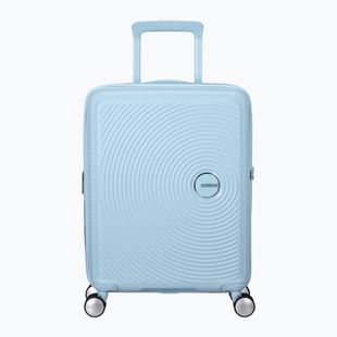 Valigia da viaggio American Tourister Soundbox 41 l blu pastello