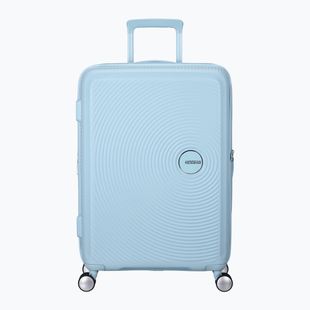 Valigia da viaggio American Tourister Soundbox 81 l blu pastello