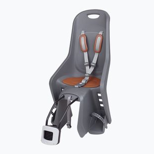 Seggiolino per bicicletta Polisport Bubbly Maxi Plus FF grigio antracite/marrone