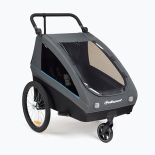 Rimorchio da bici Polisport Kids Trailer&Stroller black/grey