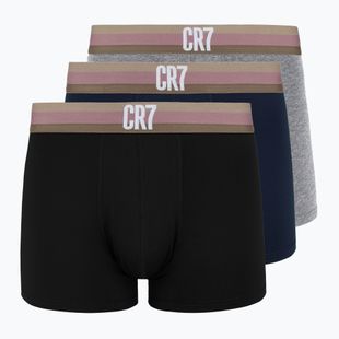 Boxer CR7 Basic Trunk da uomo 3 paia 711 multicolore