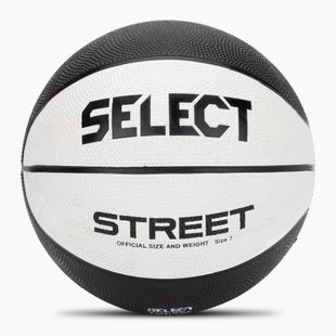 Palla da Pallacanestro per bambini SELECT Basketball Street v23 bianco/nero taglia 7