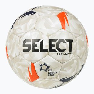 Palla da pallamano SELECT Ultimate EHF European League V26 Replica rozmiar 3 white/black/orange